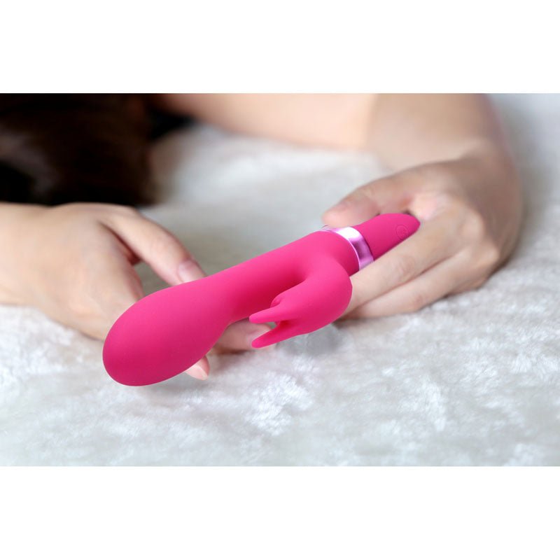Vive Zosia - Pink 21.3 cm USB Rechargeable Rabbit Vibrator - silkandsin