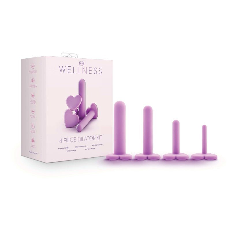Wellness - Dilator Kit - Purple Vaginal Dilators - Set of 4 Sizes - Silk and Sin