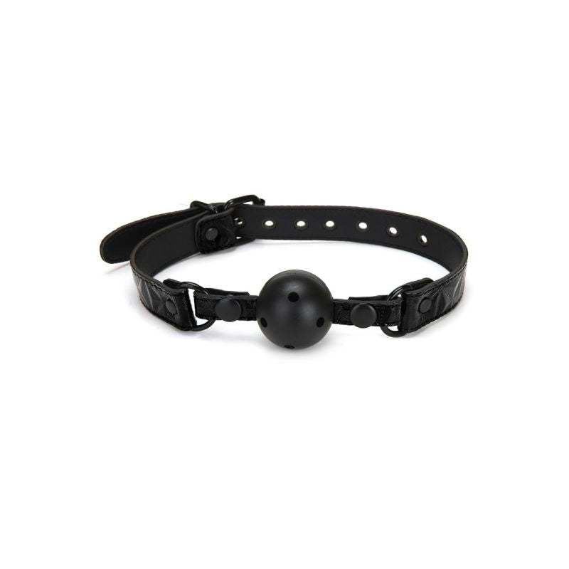 Whip Smart Diamond Deluxe Ball Gag Black - Silk and Sin