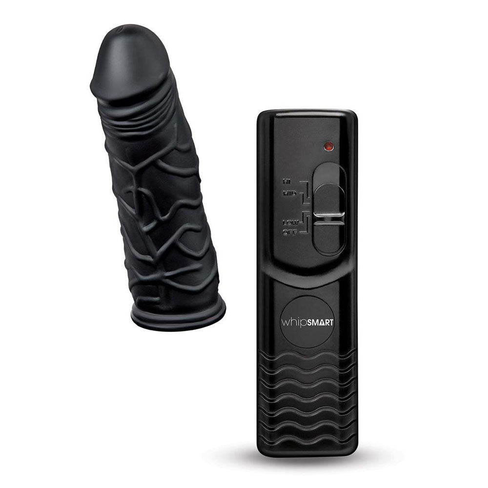 Whipsmart Inflatable Bangin Bolster - Black Inflatable Cushion with 6'' Vibrating Dong - silkandsin