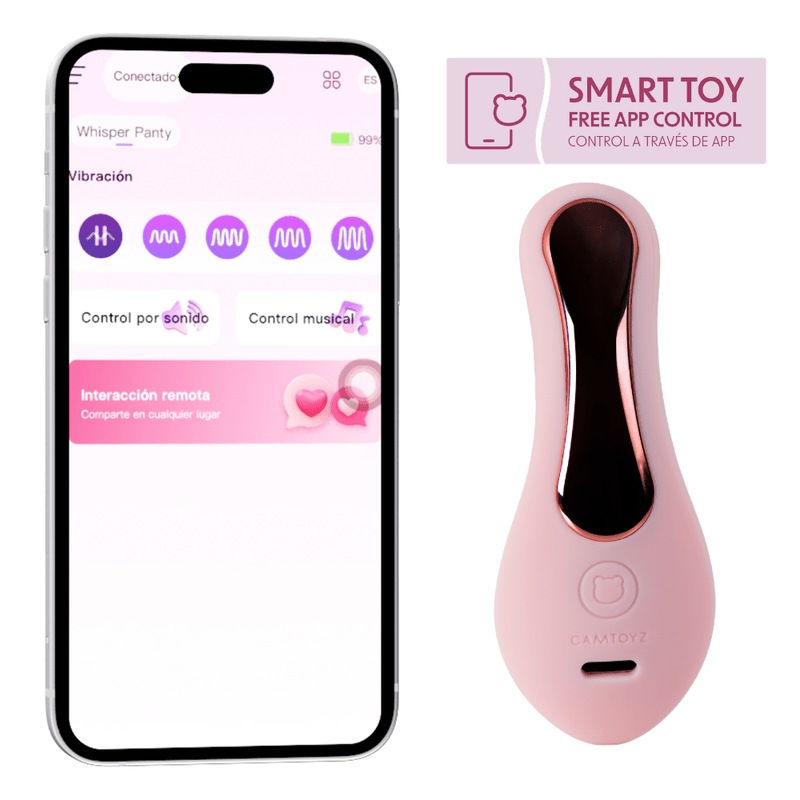Whisper Silent App Controlled Panty Vibrator - Silk and Sin