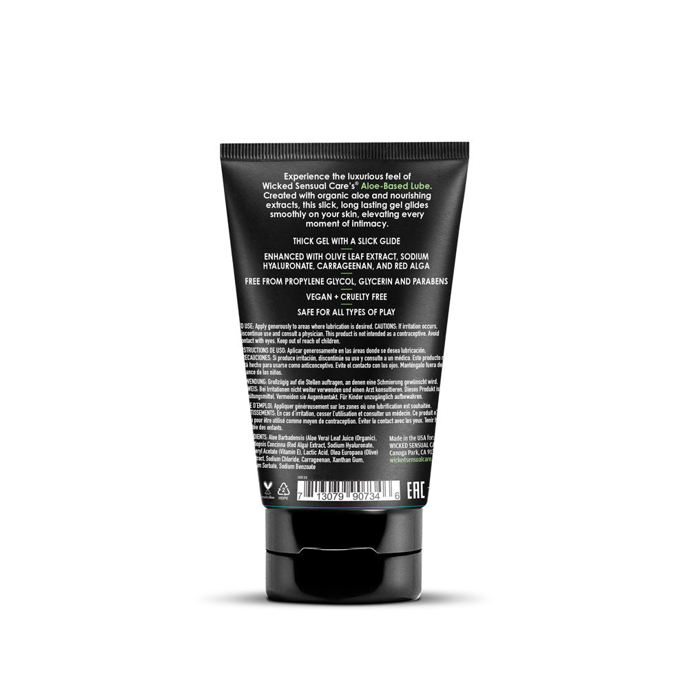 Wicked ALOE - Aloe Vera Based Lubricant - 120 ml Tube - Silk and Sin