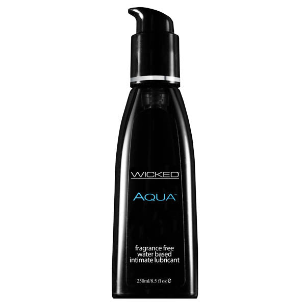 Wicked Aqua - Water Based Lubricant - 250 ml (8.5 oz) Bottle - Silk and Sin