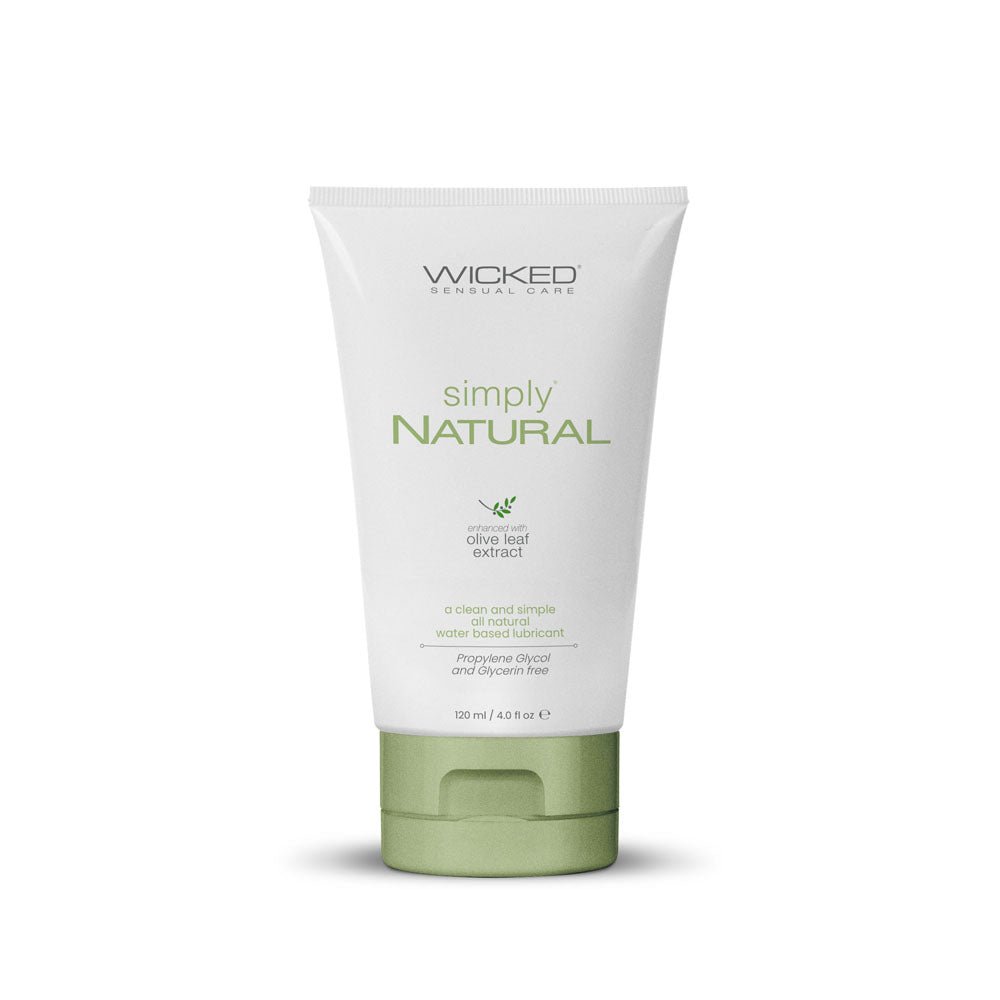 Wicked Simply Natural - Water Based Lubricant - 120 ml (4 oz) Bottle - Silk and Sin