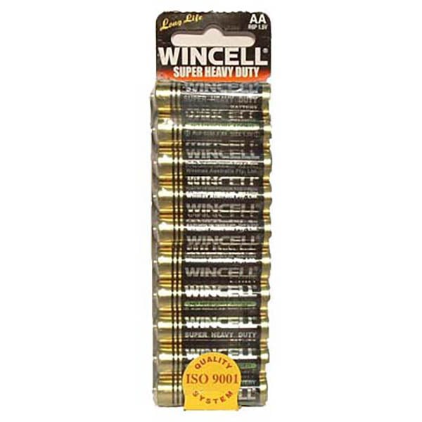 Wincell AA Super Heavy Duty Batteries - Super Heavy Duty Batteries - AA 10 Pack - Silk and Sin