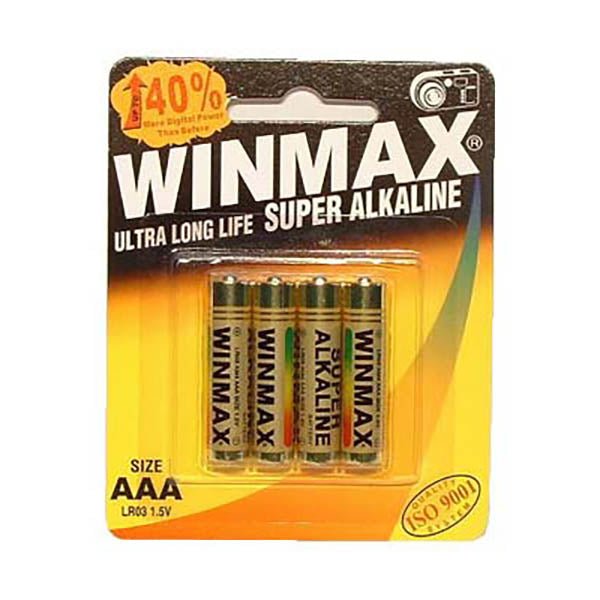 Winmax AAA Super Alkaline Batteries - Super Alkaline Batteries - AAA 4 Pack - Silk and Sin