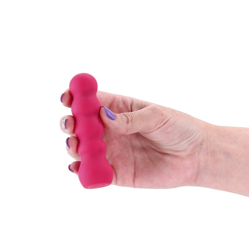 X & O's Embrace - Rose 9.9 cm USB Rechargeable Bullet - Silk and Sin