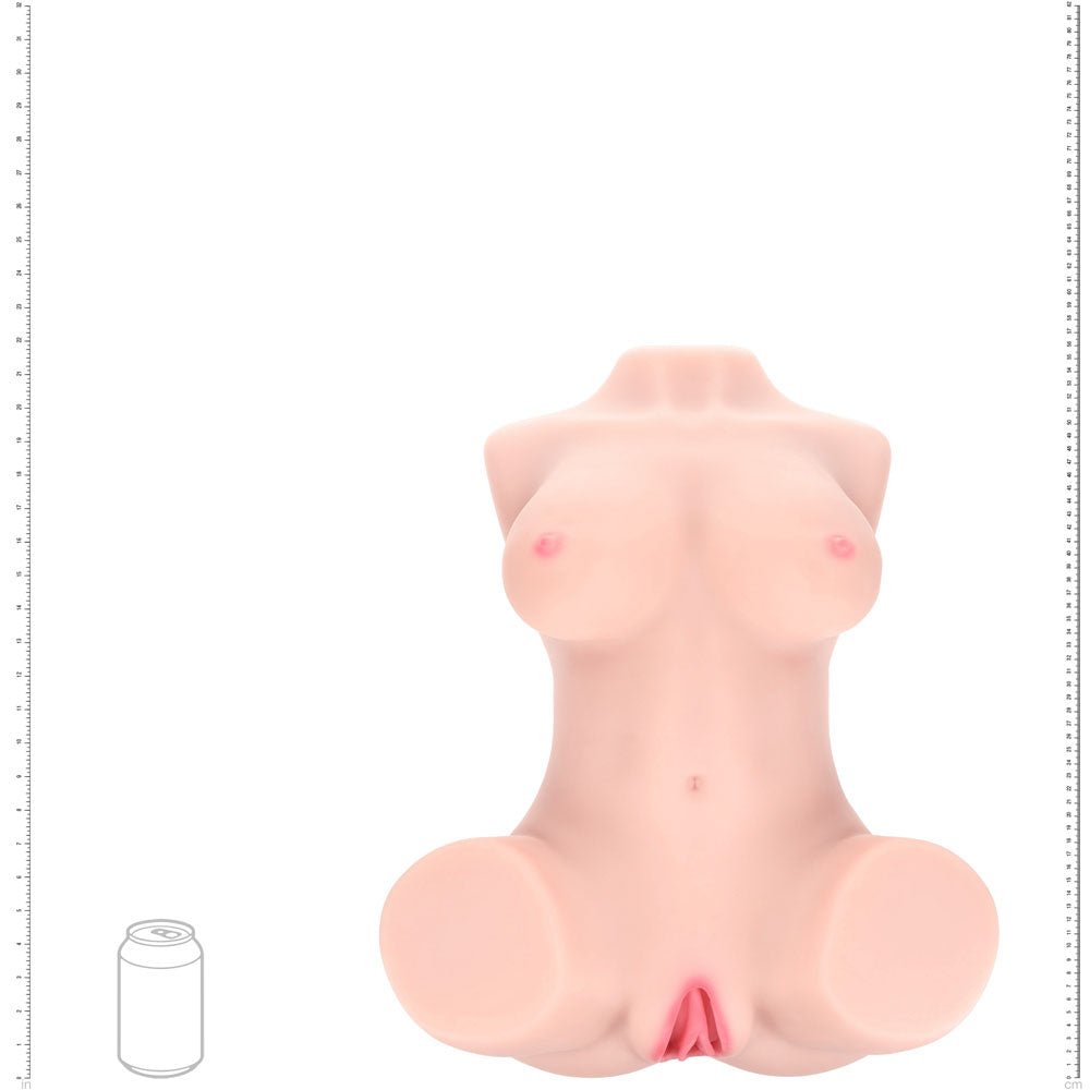 XKIN Bodyforms - Ava Monroe - Flesh Lifelike Torso Masturbator with Interchargeable Vagina Sleeves - Silk and Sin