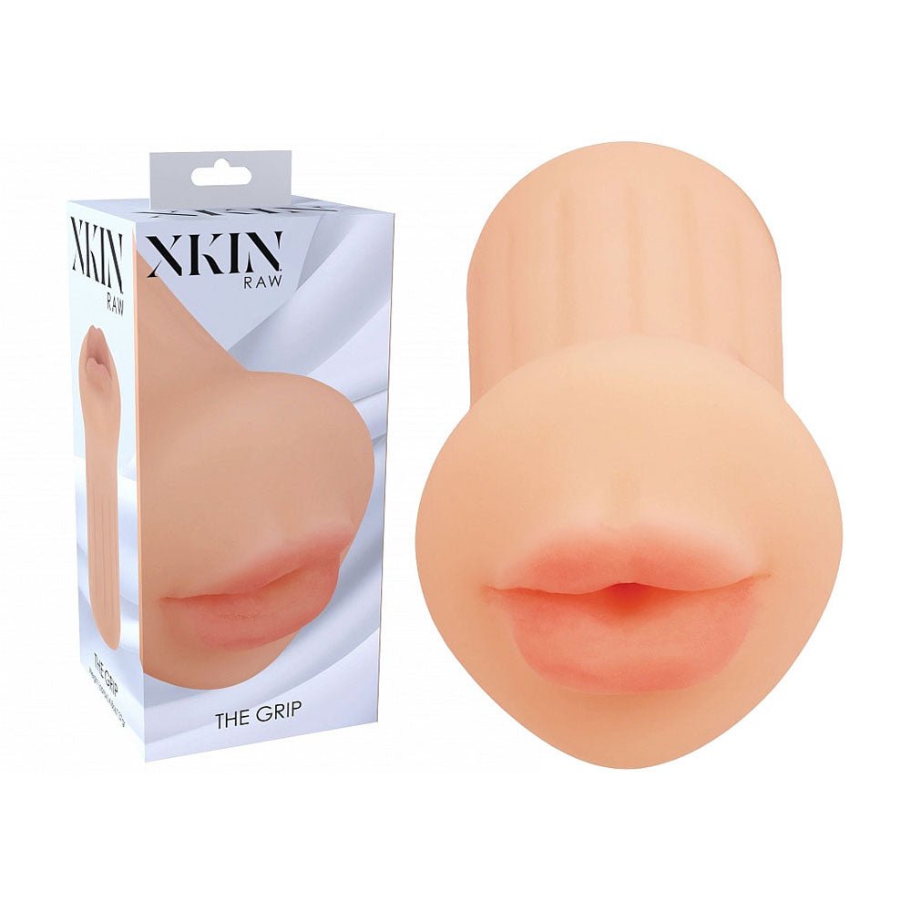 XKIN Raw - The Grip - Flesh 12 cm Mouth Stroker - Silk and Sin