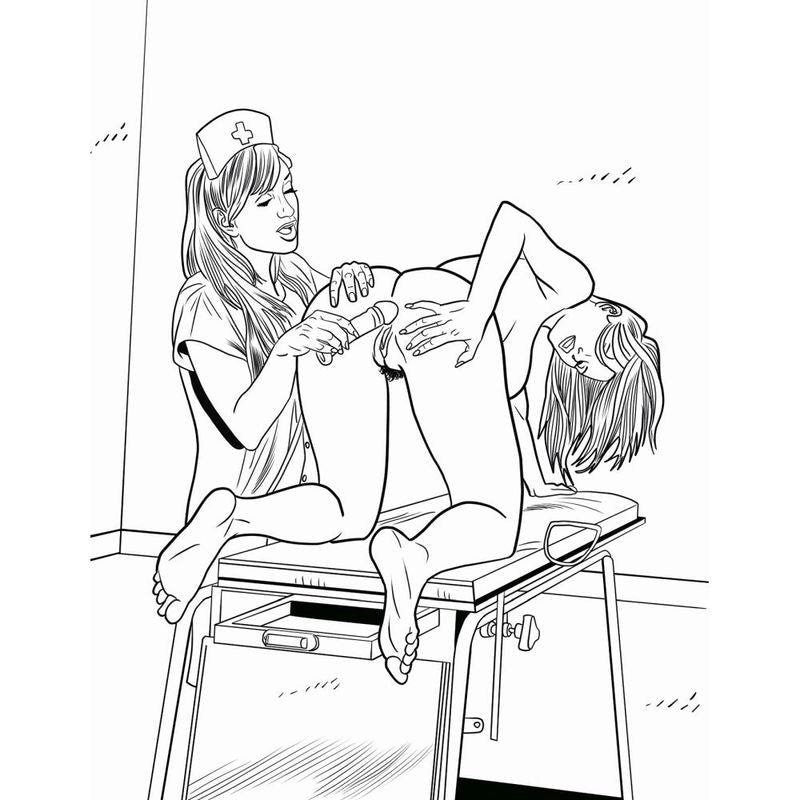 XXX Nurses Colouring Book - Silk and Sin