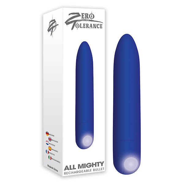 Zero Tolerance All Mighty Bullet - Purple 9.1 cm (3.6'') USB Rechargeable Bullet - silkandsin