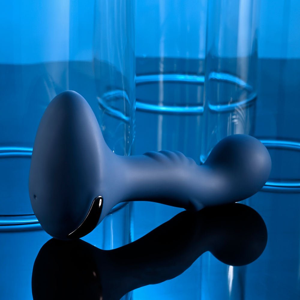 Zero Tolerance BLUE OASIS - Blue 12.3 cm USB Rechargeable Vibrating Anal Plug - silkandsin