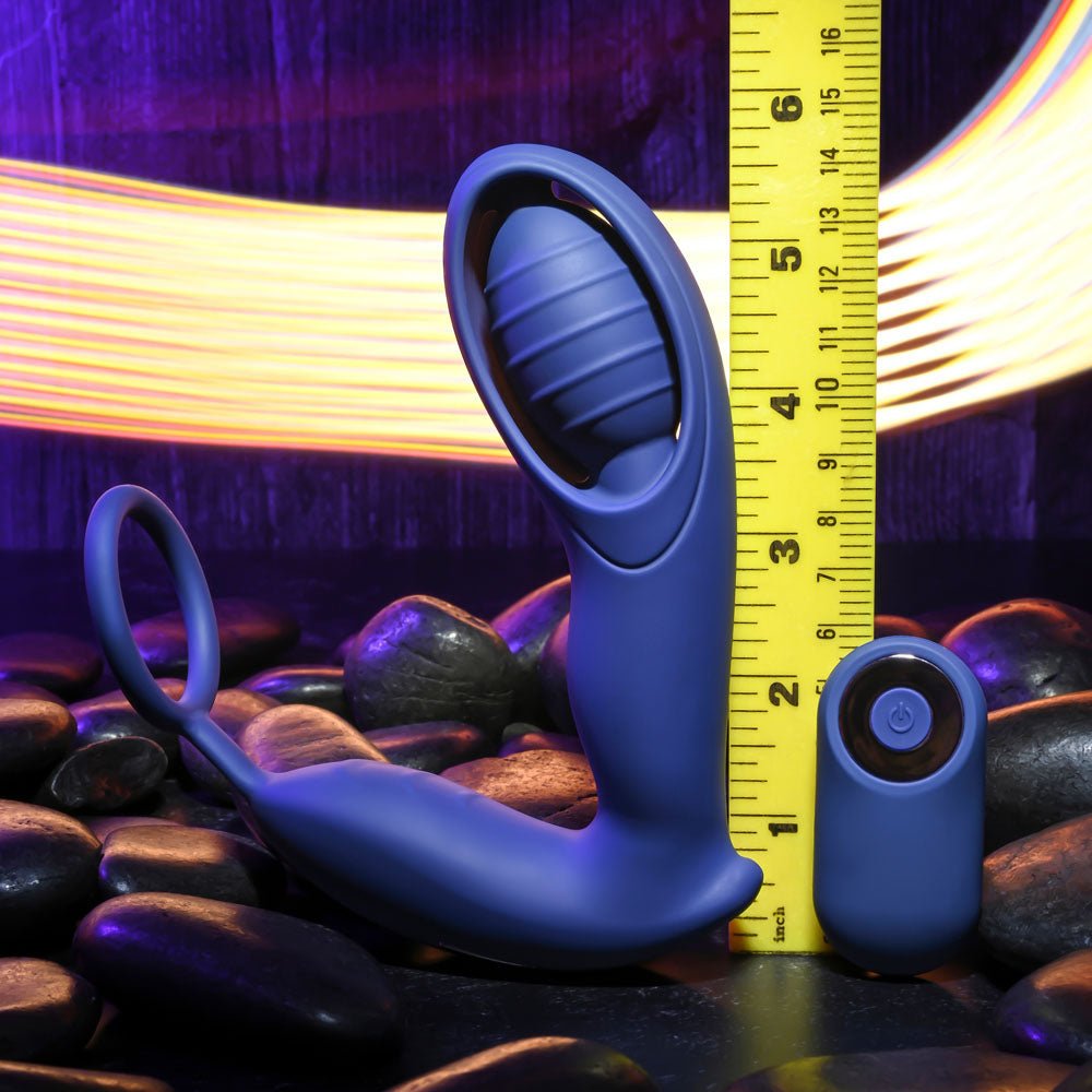 Zero Tolerance EXTRA MILE - Blue USB Rechargeable Vibrating Prostate Massager - silkandsin