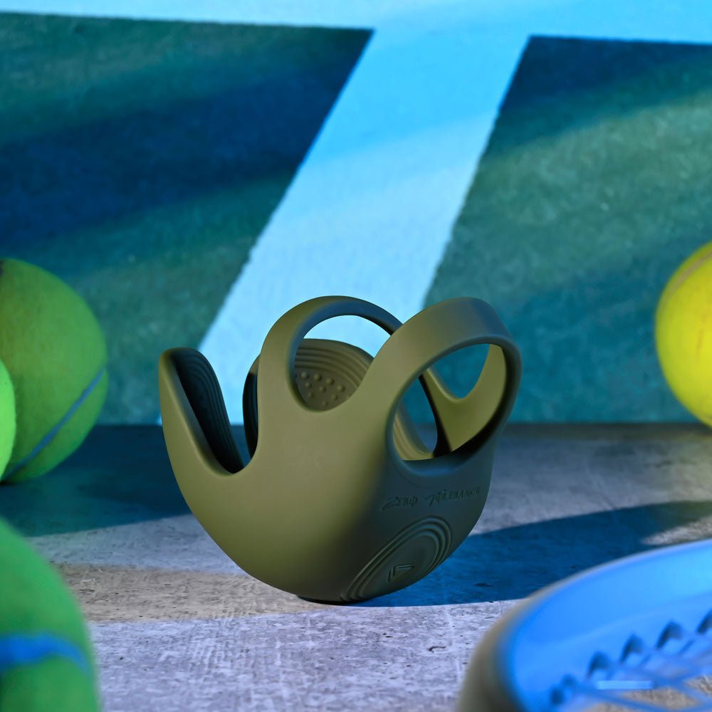 Zero Tolerance NUTTY BUDDY - Olive Green USB Rechargeable Vibrating Cock & Balls Ring - silkandsin