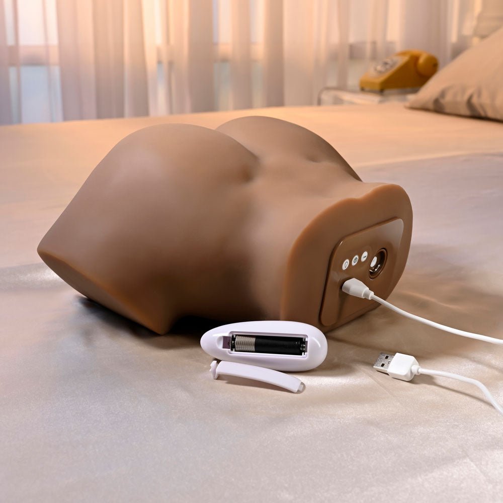 Zero Tolerance SQUIRT FOR ME CHANELL HEART - Brown USB Rechargeable Squirting Masturbator - Silk and Sin