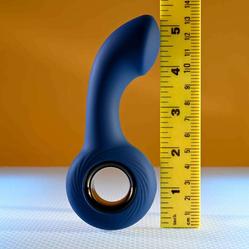 Zero Tolerance THE REACH - Blue 13.8 cm USB Rechargeable Vibrating Anal Plug - silkandsin