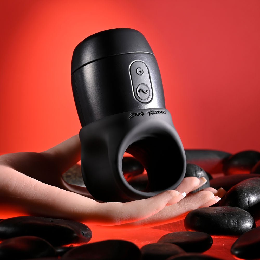 Zero Tolerance WET IT BE - Black USB Rechargeable Vibrating and Self Lubricating Stroker - silkandsin