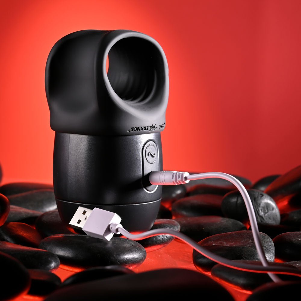Zero Tolerance WET IT BE - Black USB Rechargeable Vibrating and Self Lubricating Stroker - silkandsin