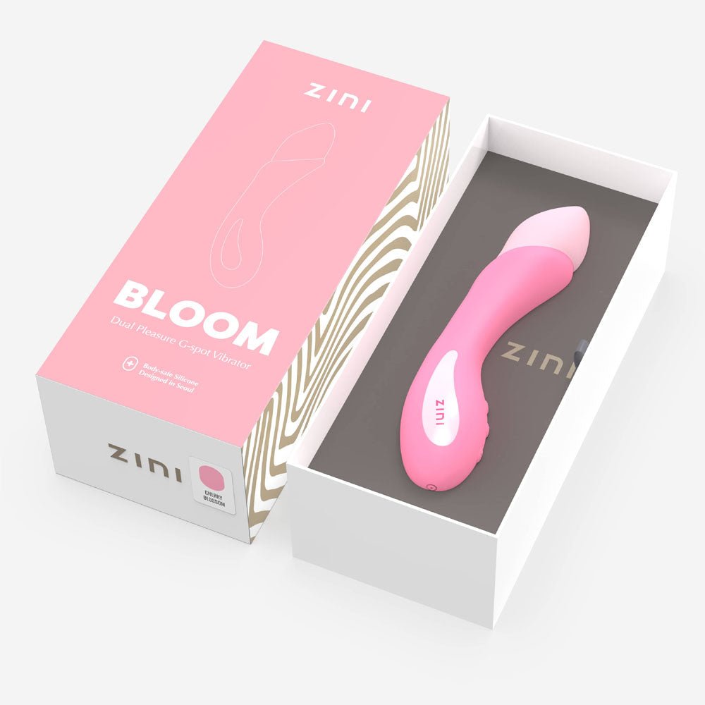 Zini Bloom - Cherry Blossom 18.2 cm USB Rechargeable Vibrator - silkandsin