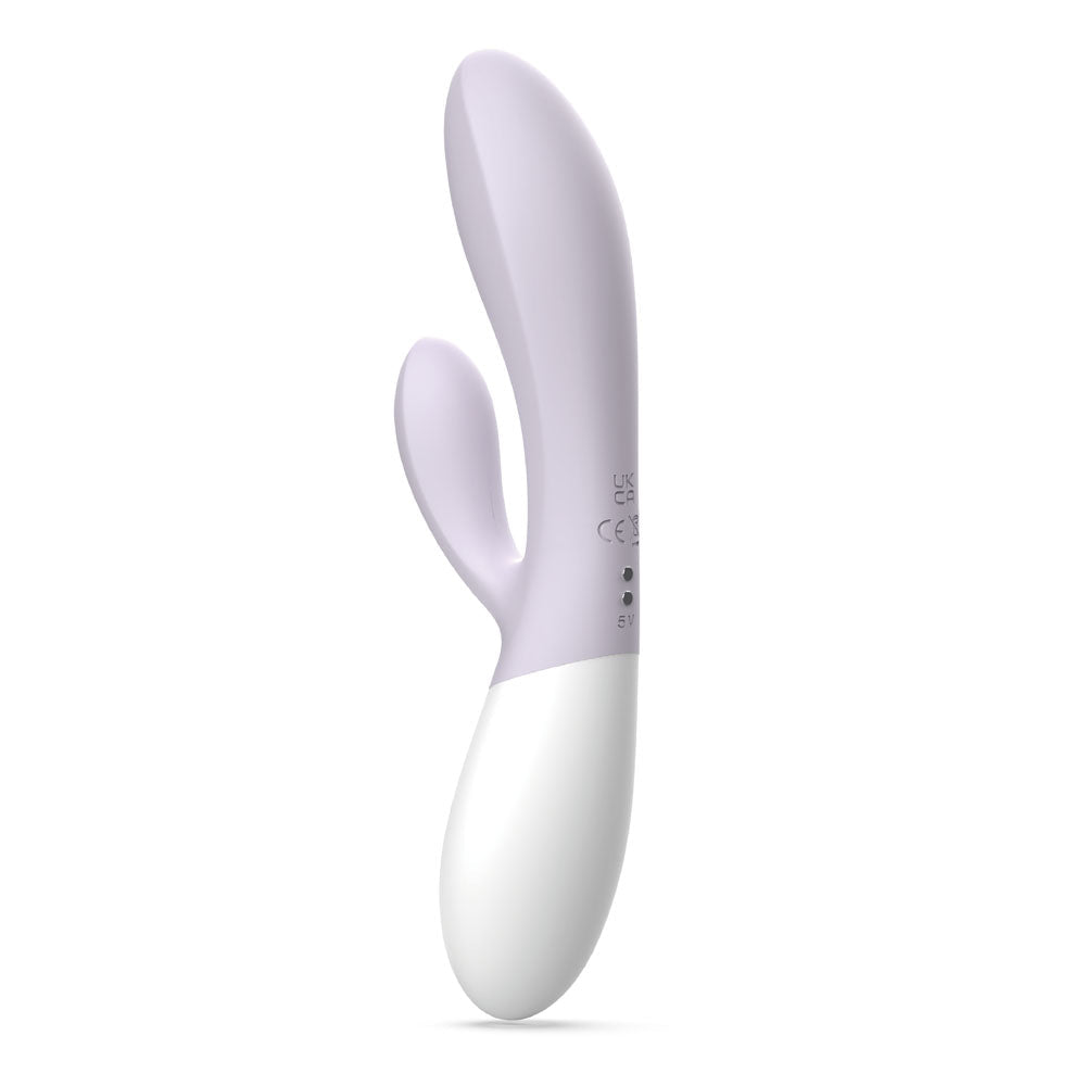 Zini Dew - Purple Hydrangea 20 cm USB Rechargeable Rabbit Vibrator - silkandsin