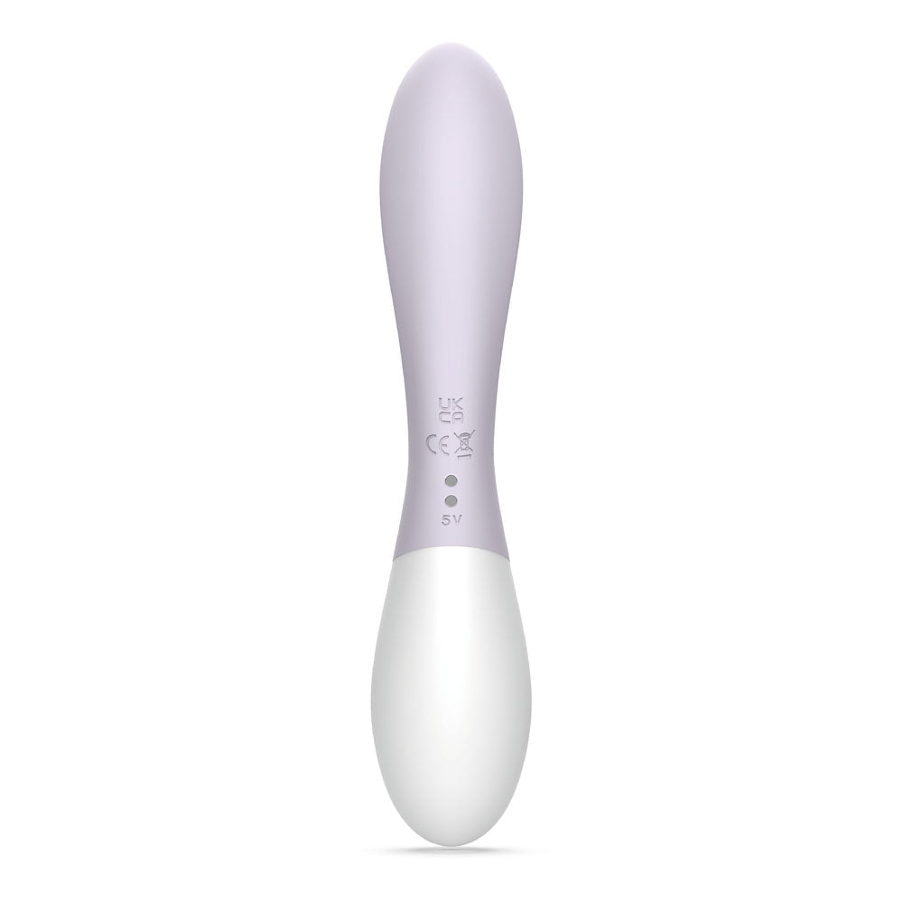 Zini Dew - Purple Hydrangea 20 cm USB Rechargeable Rabbit Vibrator - silkandsin