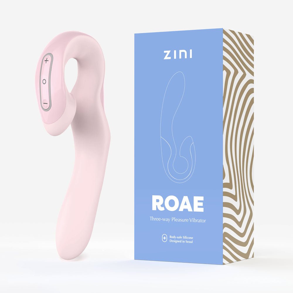 Zini Roae - Pink - Pink 19.5 cm USB Rechargeable Vibrator - silkandsin