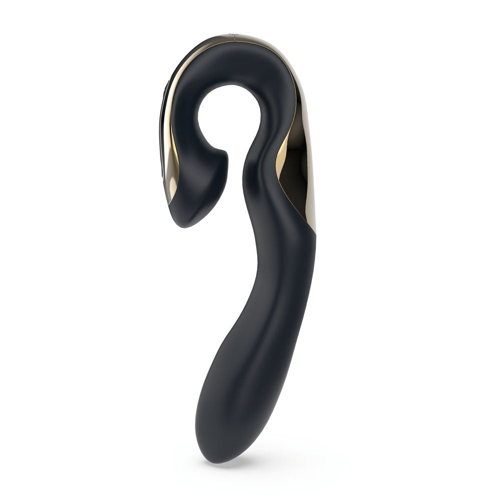 Zini Roae Special Edition - Black/Gold - Black/Gold 19.5 cm USB Rechargeable Vibrator - silkandsin