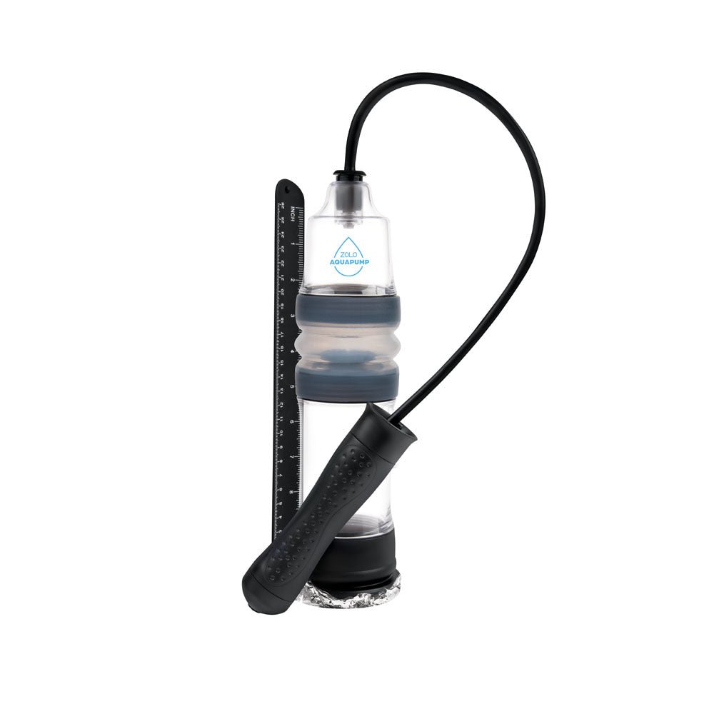 Zolo Aquapump Auto Pro - Clear Auto Water Penis Pump - silkandsin