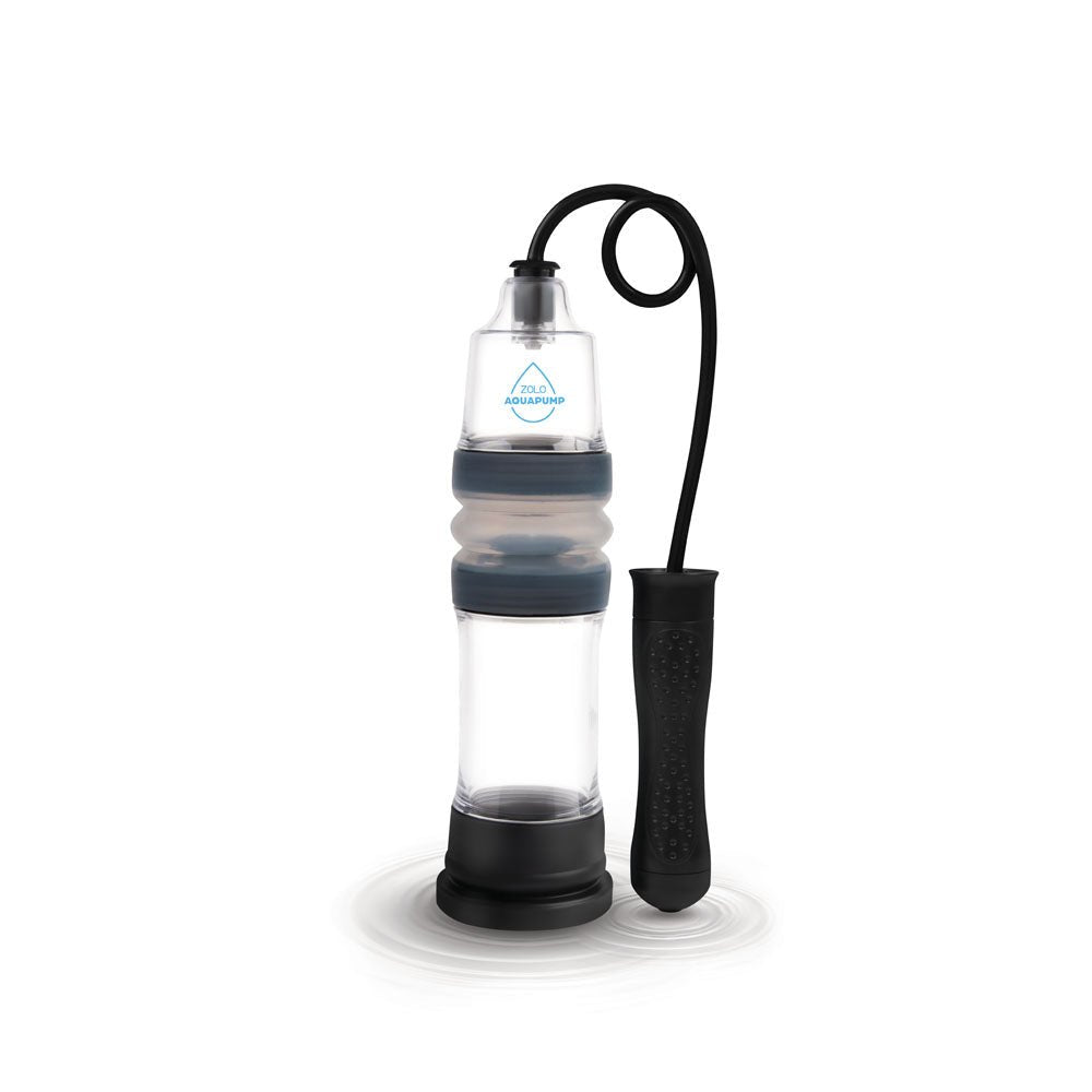 Zolo Aquapump Auto Pro - Clear Auto Water Penis Pump - silkandsin
