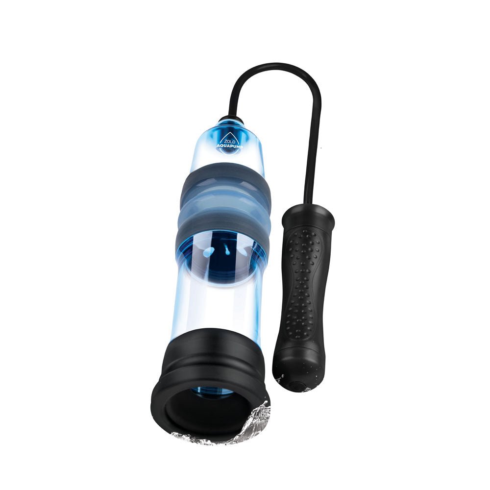 Zolo Aquapump Compact Auto - Blue Auto Water Penis Pump - silkandsin