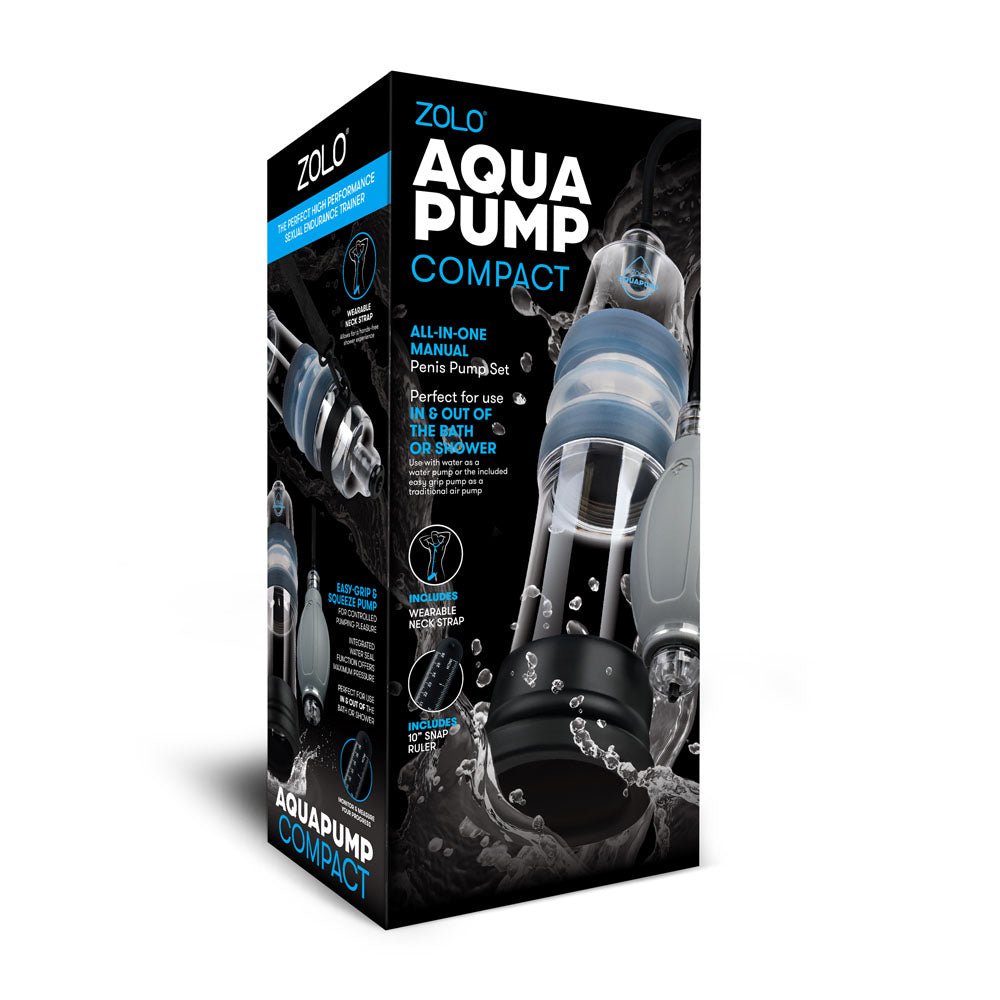 Zolo Aquapump Compact - Clear Water Penis Pump - silkandsin