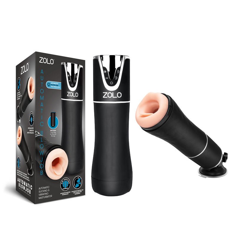 Zolo Automatic Blowjob - USB Rechargeable Auto Masturbator - silkandsin