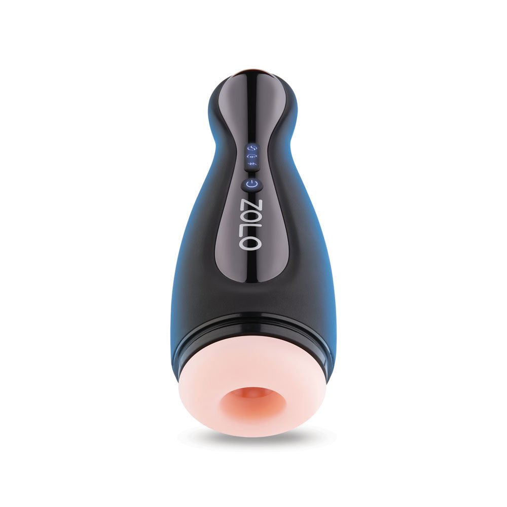 Zolo Blowpin - Flesh USB Rechargeable Auto Sucking and Vibrating Masturbator - silkandsin