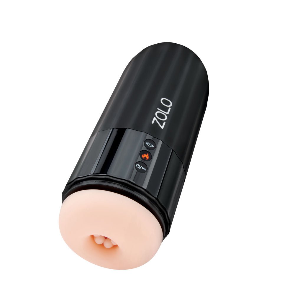 Zolo Jerkmaster - USB Rechargeable Stroking & Sucking Masturbator - silkandsin