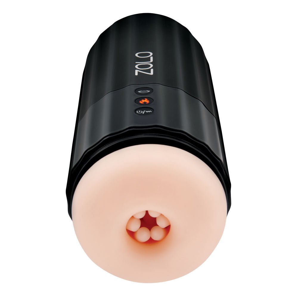 Zolo Jerkmaster - USB Rechargeable Stroking & Sucking Masturbator - silkandsin