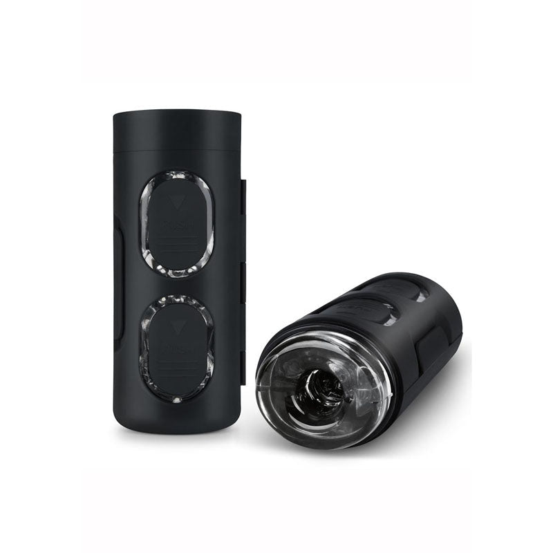 Zolo Strokemeister - Black Squeezable Masturbator - silkandsin