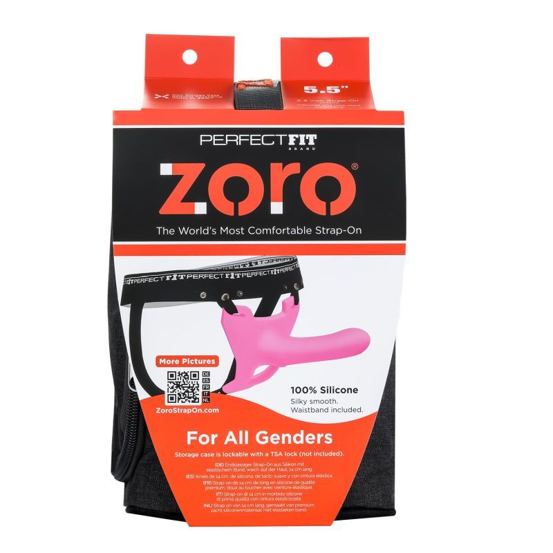 Zoro Strap-On 5.5in Pink - Silk and Sin
