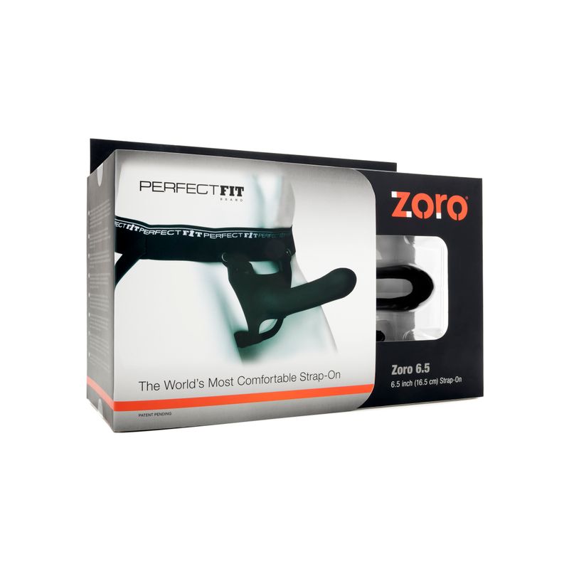Zoro Strap-On 6.5in Black - Silk and Sin