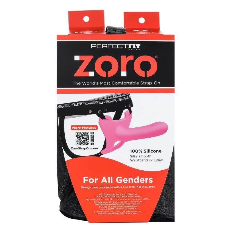 Zoro Strap-On 6.5in Pink - Silk and Sin
