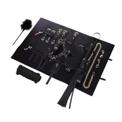 10-Piece Complete BDSM Bondage Set with Organizer Pouch