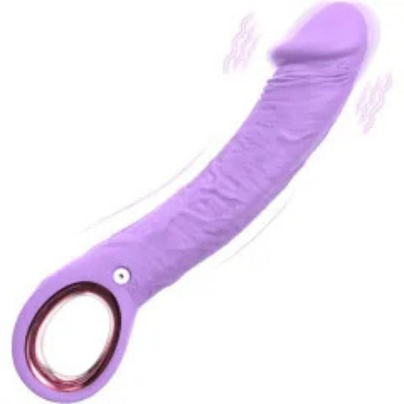 10-Speed Rechargeable G-Spot Vibrator – Purple Silicone Curved Waterproof Massager