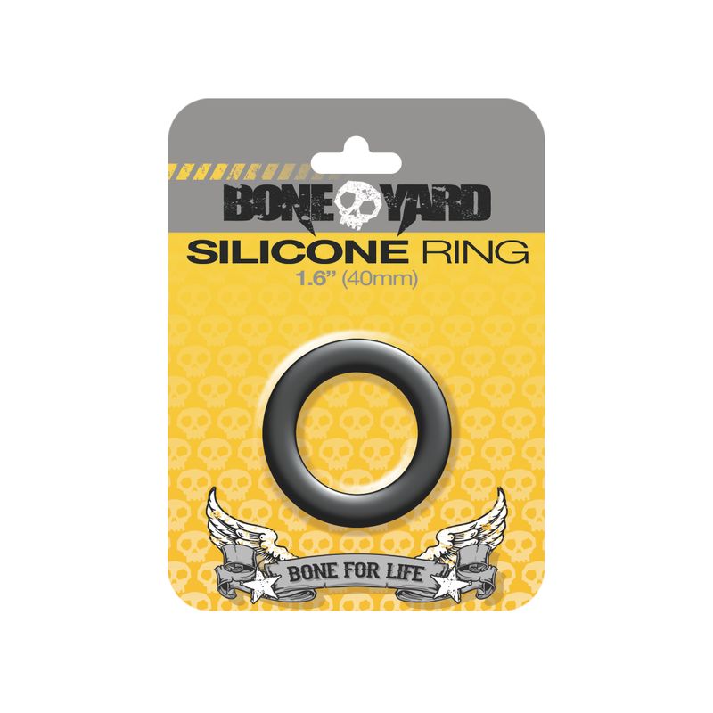 Boneyard Silicone Ring 40mm Black-BY0140