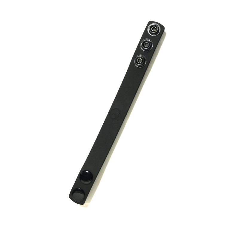 Boneyard Silicone Cock Strap - 3 Snap Ring - Black-BY0300