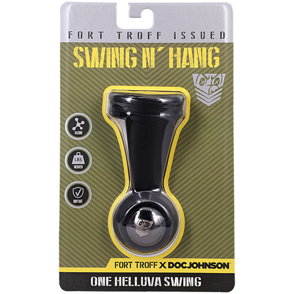 Fort Troff - Swing N' Hang - Black Weighted Ball Tugger