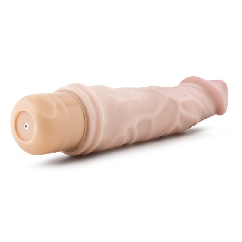 Dr Skin Cock Vibe 6 8.5in Vibrating Cock Beige-BL-11313