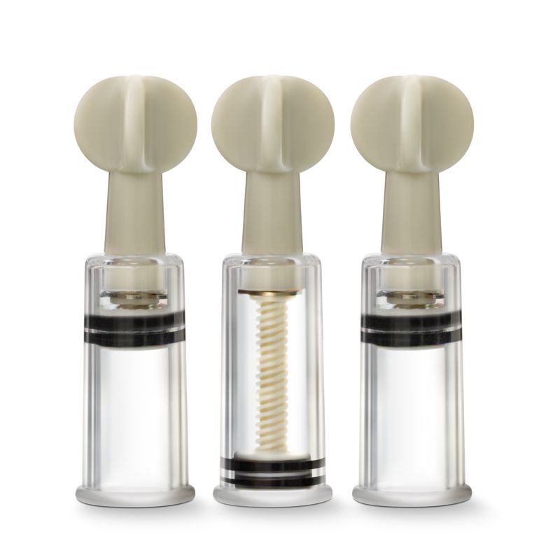 Temptasia Nipple and Clit Twist Suckers 3 Pc-BL-39991