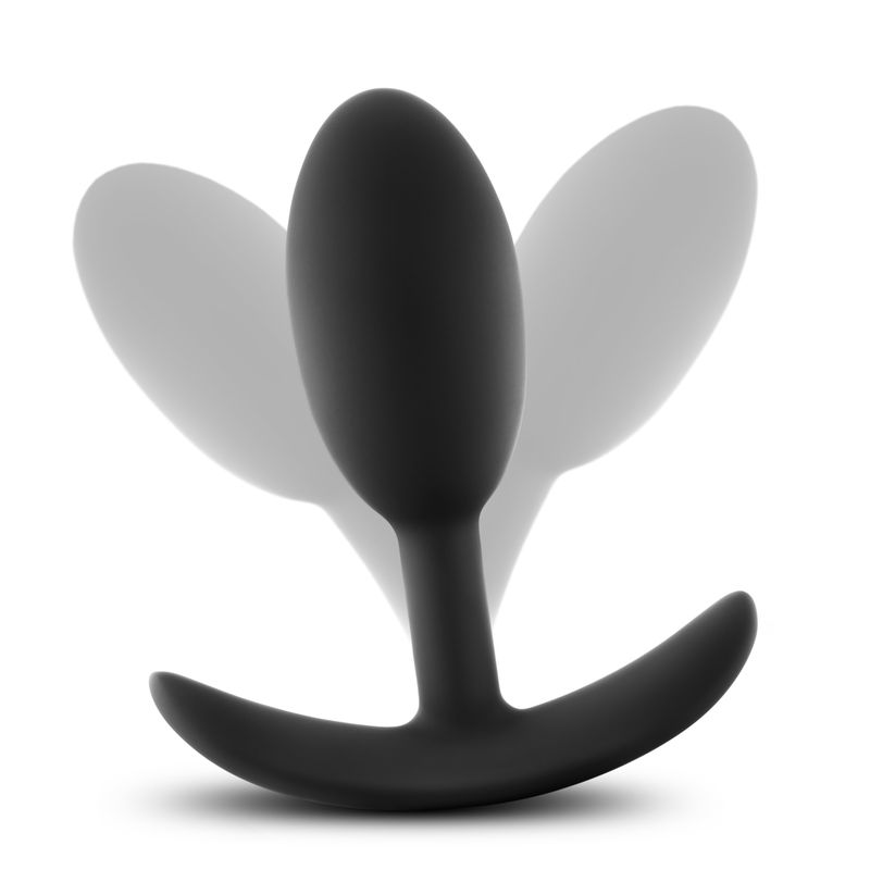 Luxe Wearable Vibra Slim Plug Medium Black
