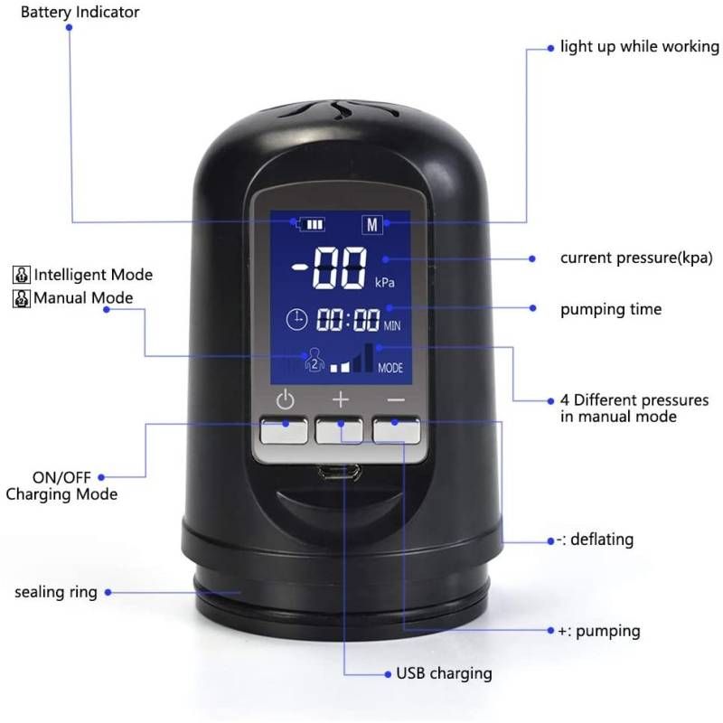Luxury USB LCD Auto-Pump Clear