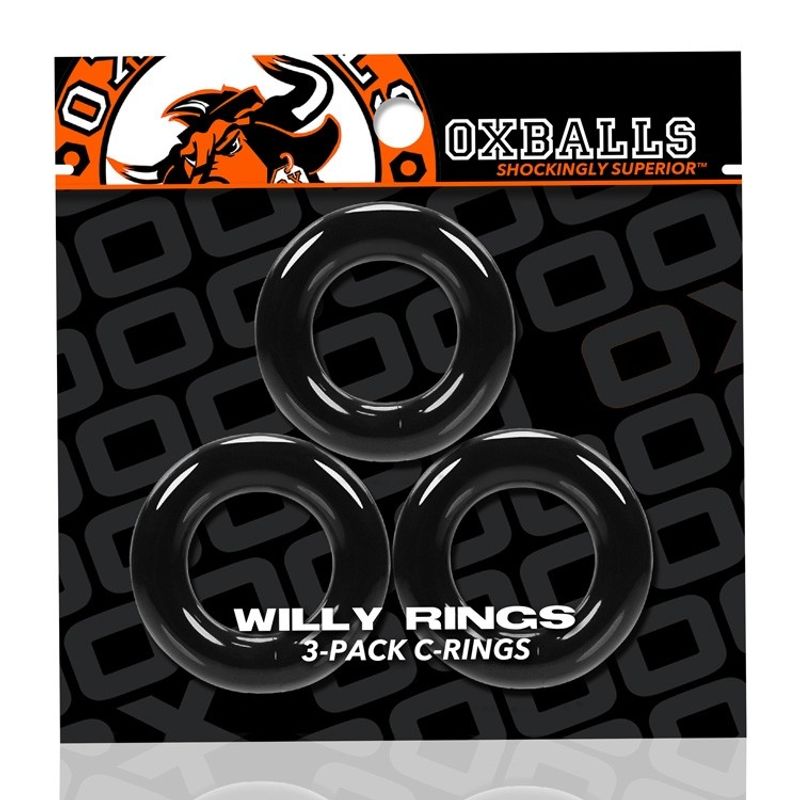 Willy Rings Black-OX-3047-BLK