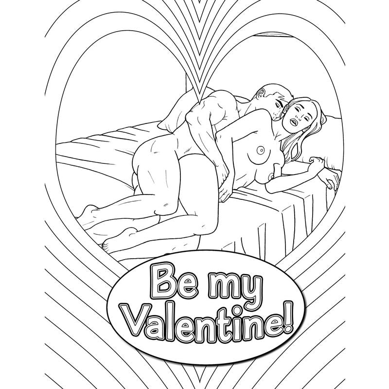 My Naughty Valentine Colouring Book-MNV-001